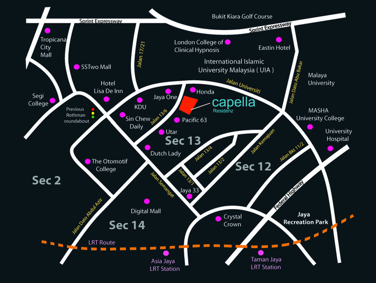Map Capella Residenz Section 13 Pj